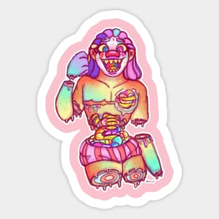 Candy Clown Sticker